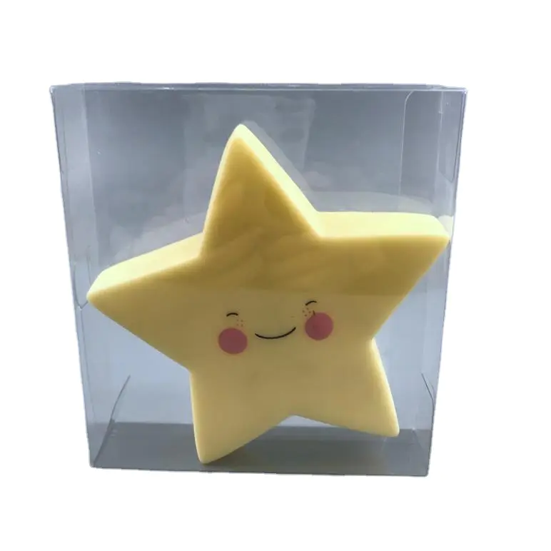 LED OEM Creative cute star with smile face battery night light ECO-ABS For Children Baby Kids gift