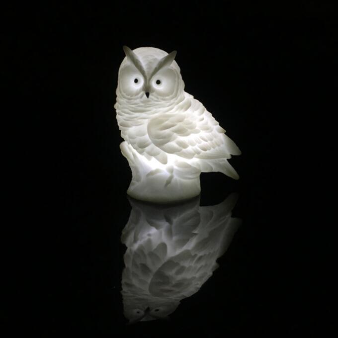 LED Creative Cute owl cartoon ECO-ABS battery cartoon night light gift for Children Baby Kids