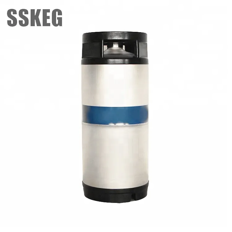 Hot sales qualified food grade AISI 304 stainless steel ECO slim beer keg 20L