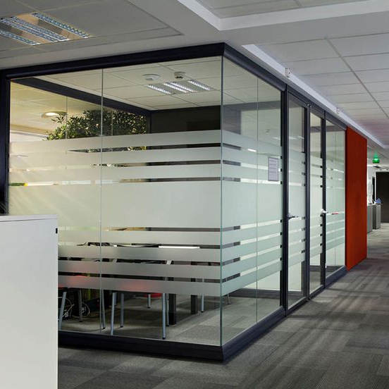 Movable aluminium partitionsound proof glass partition walls