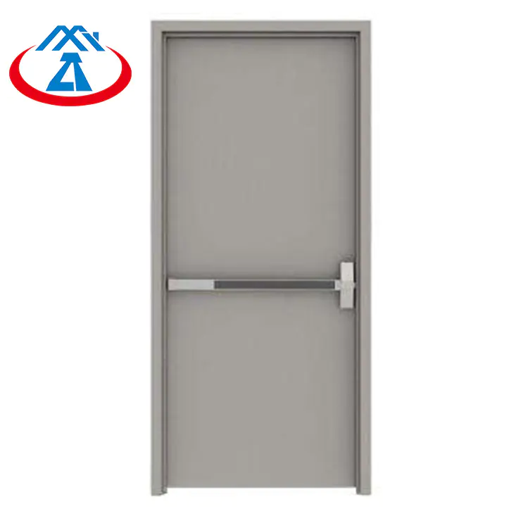 90mins fireproof time 900mmW*2100mmHEmergency Steel Fire Exit Door with Panic Bar