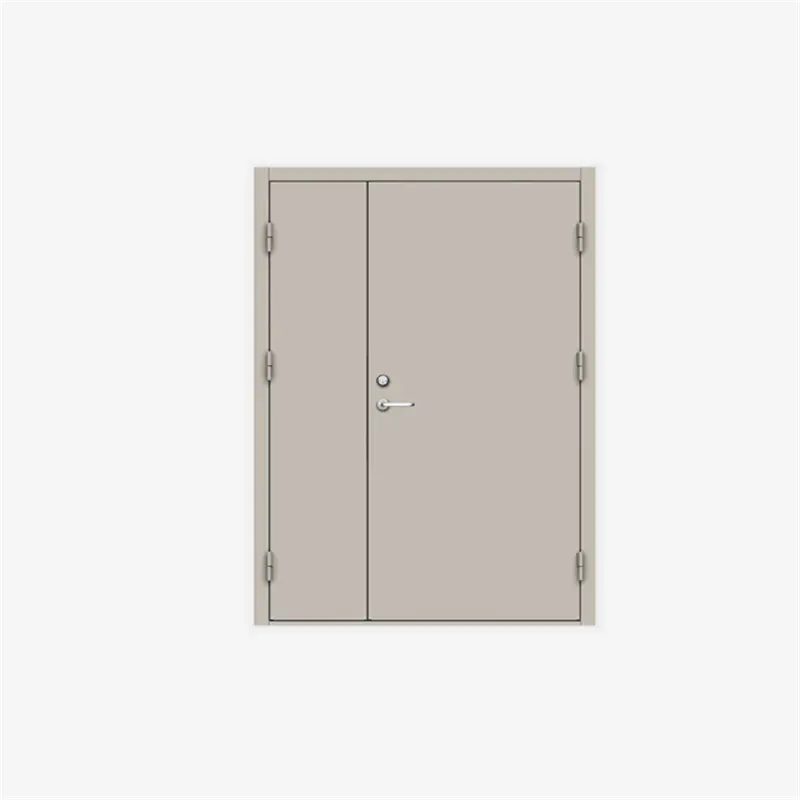 1400mm*2200mm fire double doors mother and son steel firedoor fire exit door panic bar