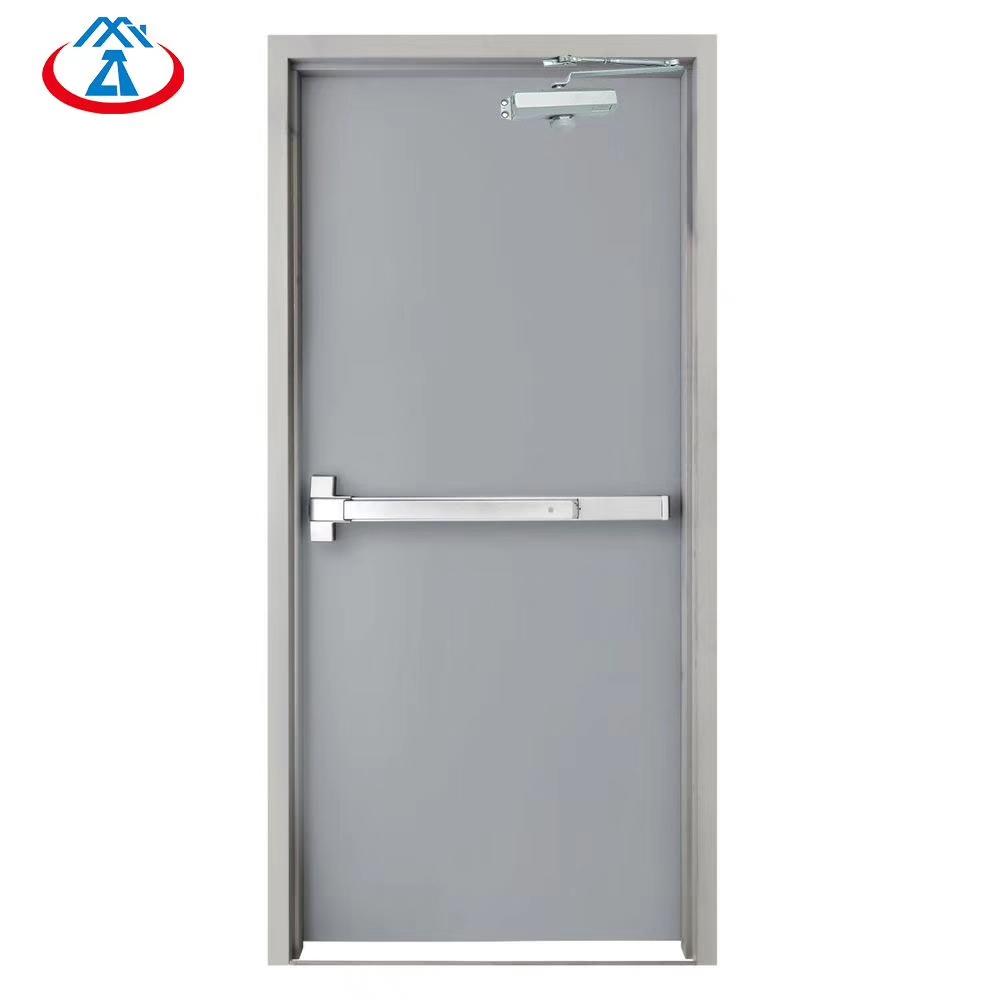Safety 990mm*2090mm Single Emergency Steel Fire Exit Door with Panic Bar