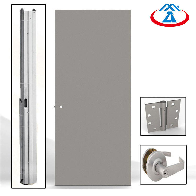 90mins fireproof time 900mmW*2100mmHEmergency Steel Fire Exit Door with Panic Bar