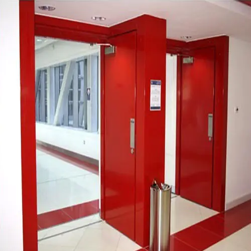 Guangzhou fire door manufacturers external fire exit doors with glass window