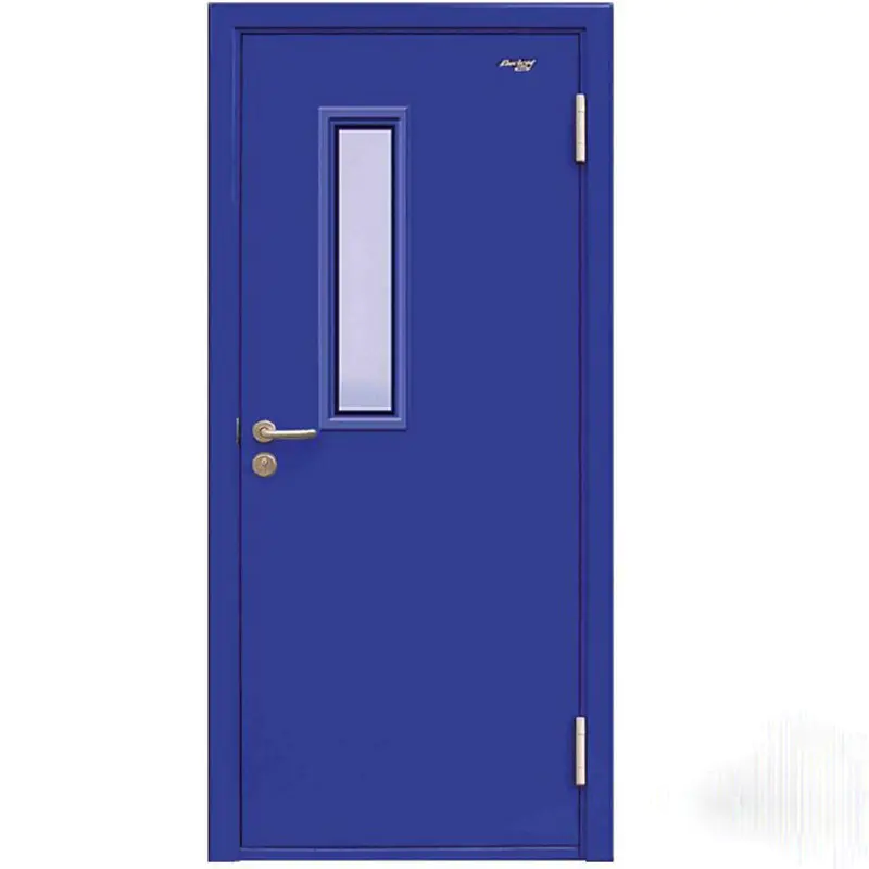 Single panel fire door 1000mm*2100mm fire steel door fire proof door with view window