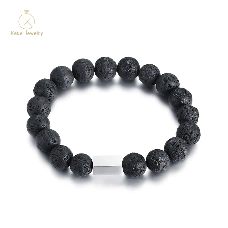Hot Selling fashion8MM/10MM volcanic stone men's braceletBR-583