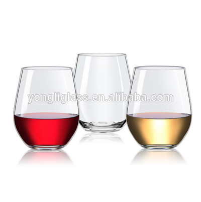 500ml Stemless wine glass ,egg shape wine glass