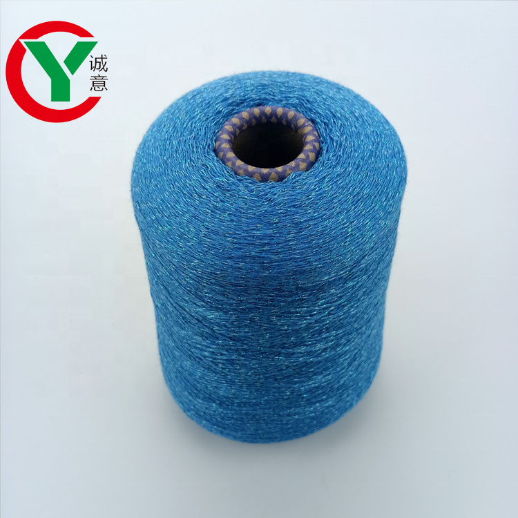 acrylic cottonblend yarn withmetallic yarn for knitting