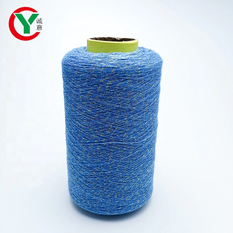 good yarn factory wholesale metallic crochet acrylic yarn with lurex for hand knitting