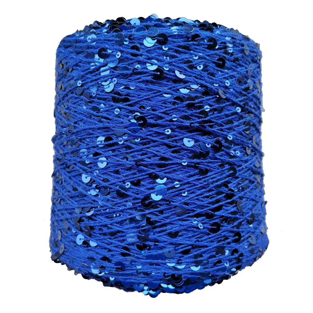 Hot sale 3MM+6MM sequin yarn 100% cotton yarn forDecorative hand-woven