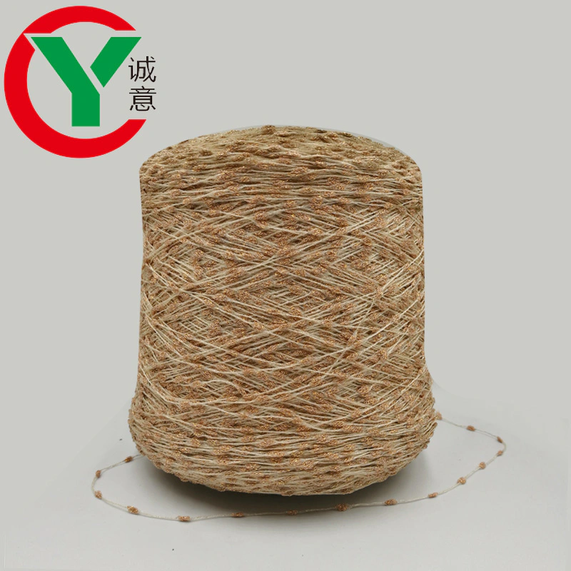100% polyester fancyknot yarns knitting /Factory Direct sale lurex knot yarn for knit sweater