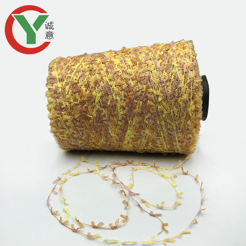 Manufacturers cheap prices1/13Nm 100%polyester fancy yarn butterfly yarn for women skirt