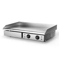 Stainless Steel Commercial Teppanyaki Squid Equipment Small Countertop Electric Flat Griddle Steak Grill