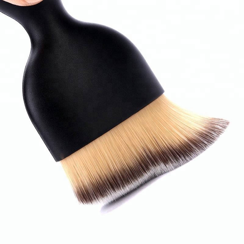 Кисть макияжа аппликатора маски косметической пластиковой ручки контура изготовленная на заказ золотая