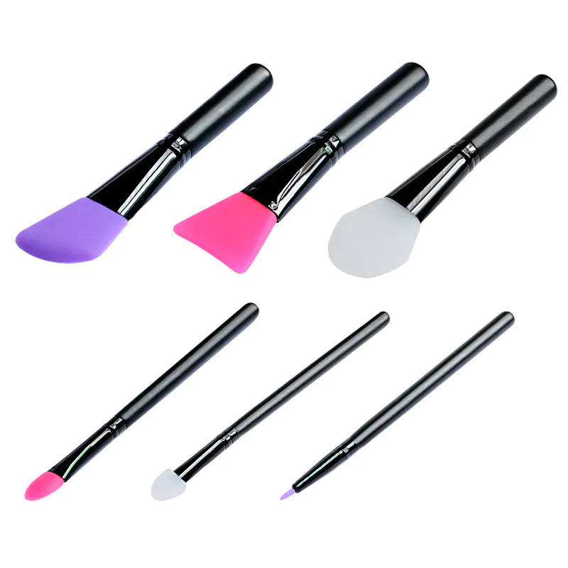 Pennello per trucco con applicatore per pennelli per ombretti in silicone portatile personalizzato