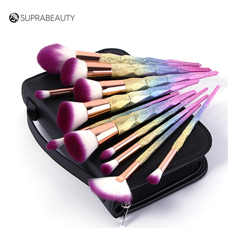 12pcs high quality blending eye brushes contour colorful makeup brush set