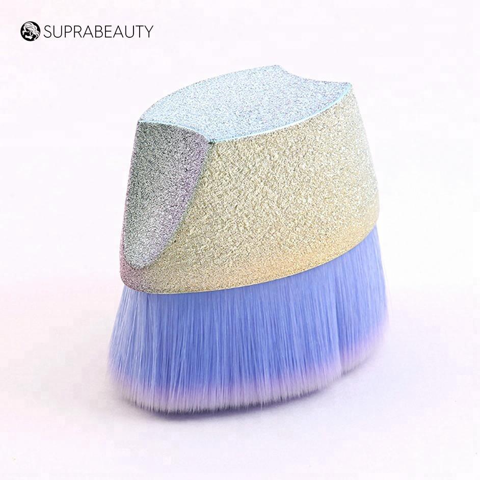Egg shape shinning makeup tools Glitter cosmetic brush kabuki oval makeup brush