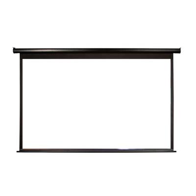 High Quality 100~150 Inch Wall Mount Office Retractable Motorized Electric Fabric Projection Screen