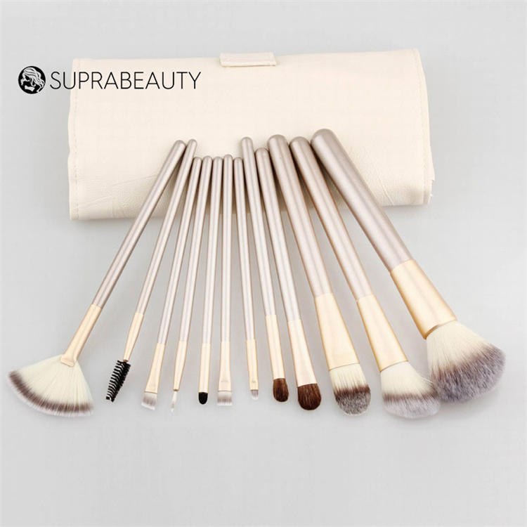 Top Quality 12pcs premium Makeup Brush Set with Luxury pouch