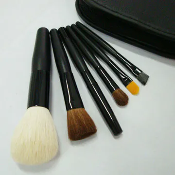 Wood Makeup Set Handle Kabuki Make Up jaf Cosmetic Manufacturer White Marble Brushes