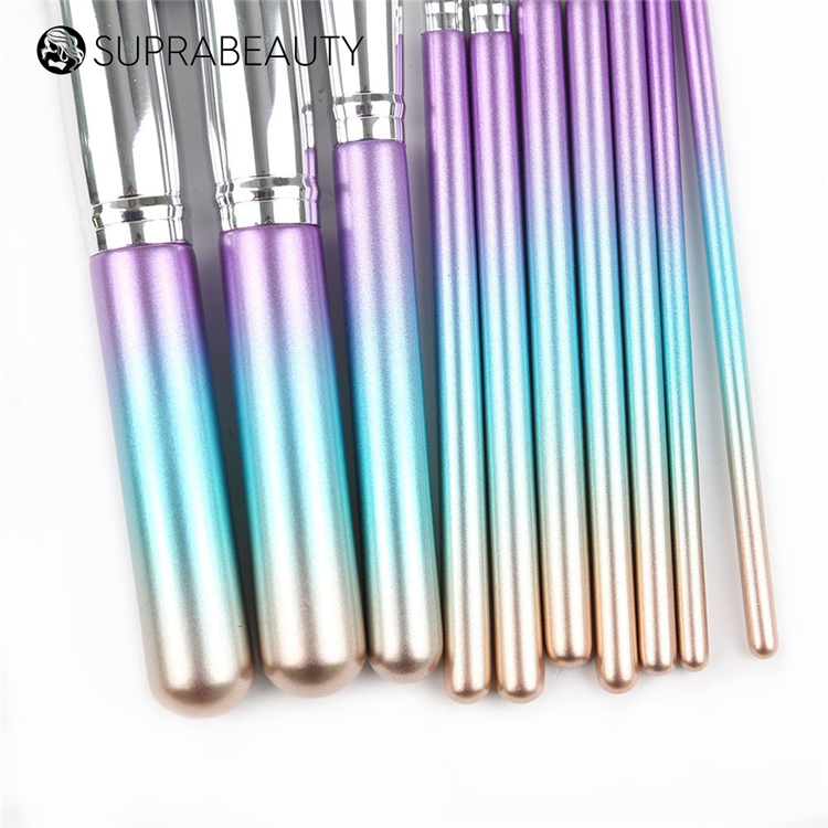 Pennello cosmetico professionale 2018 Set di pennelli da trucco da 10 pezzi