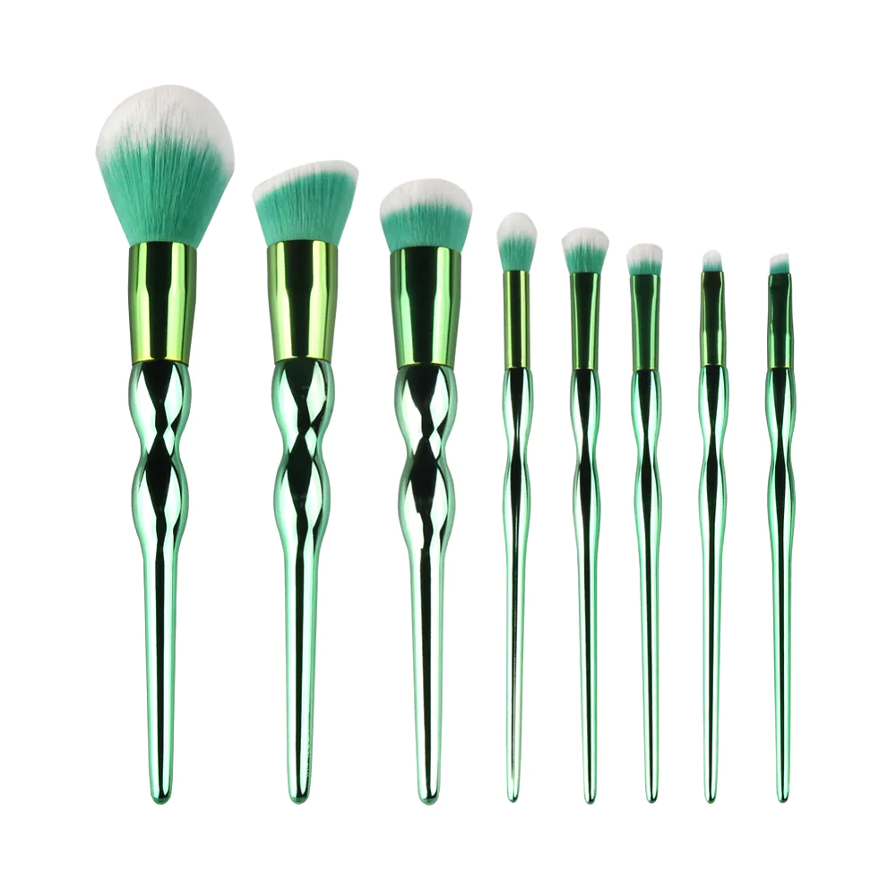 Makeup Tool Brush Gourd Shaped Handle Cosmetics Makeup Brush Sets Private Label oval makeup brush