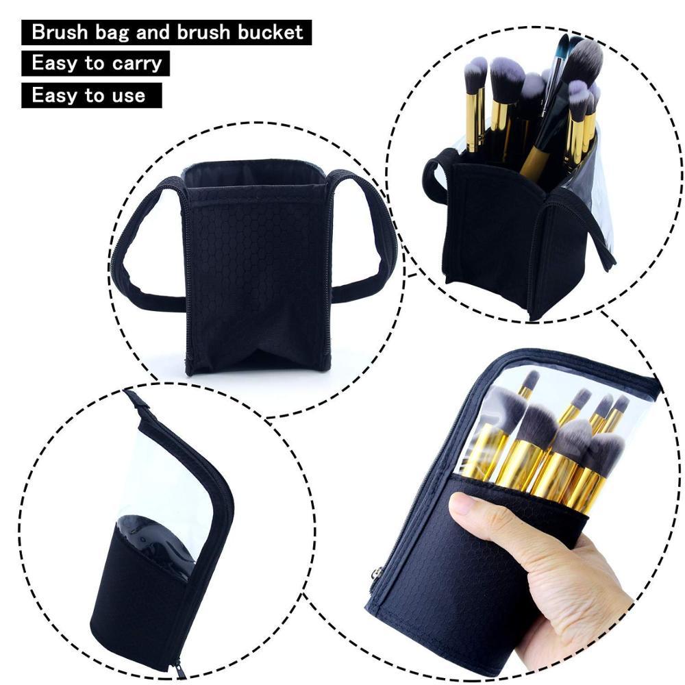 Daily tool bling Customized New portable makeup bag cosmetic Powder brush