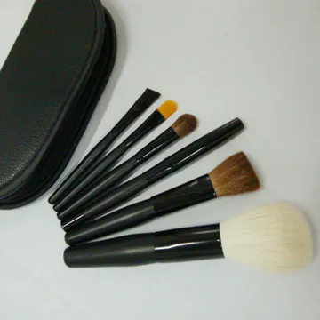 Wood Makeup Set Handle Kabuki Make Up jaf Cosmetic Manufacturer White Marble Brushes