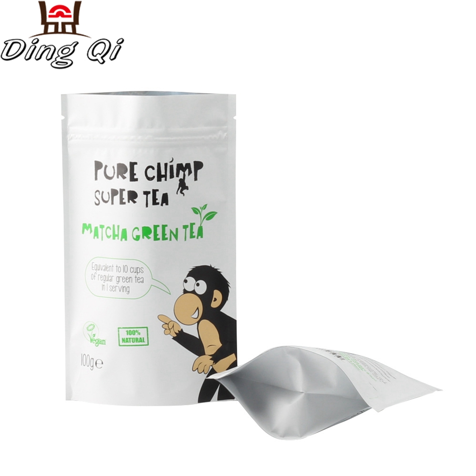 Custom print coffee candy bar wrapper standing up plastic milk powder packaging bag