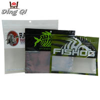Plastic mylar stand up foil ziplock pouch fishing bait lure packaging bag with window