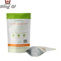 Aluminum foil ziplock plastic food grade biodegradable food packaging stand up tea packaging pouch