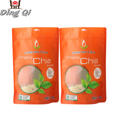 Clear plastic zip bags for dried food packaging