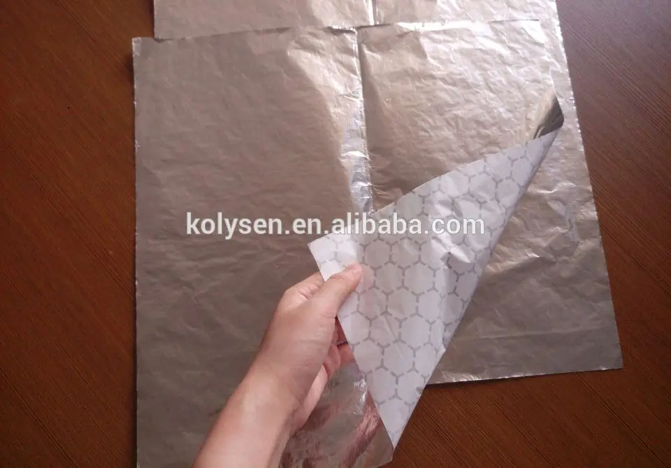 Silver insulated honeycomb aluminum foil paper sheets