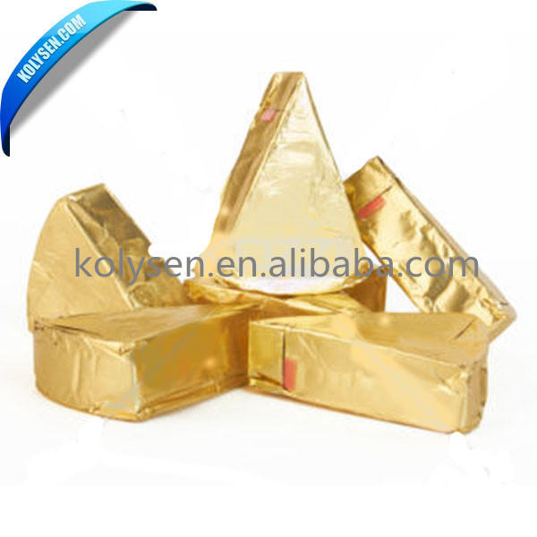 Lacquered triangle cheese aluminum foil