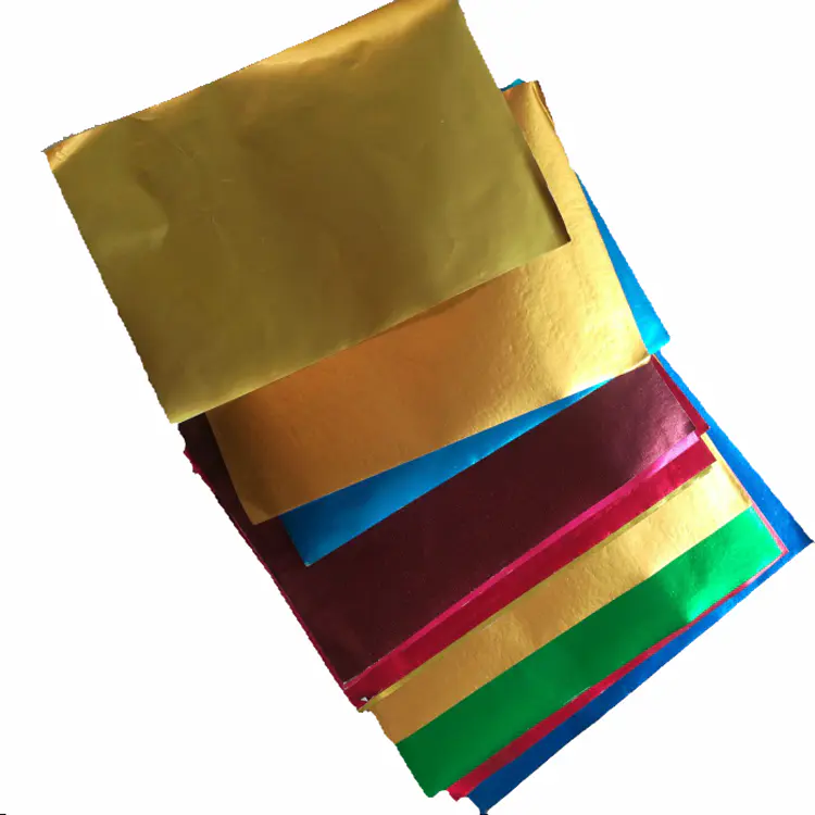 Colorful aluminum foil laminated paper for chocolate candy