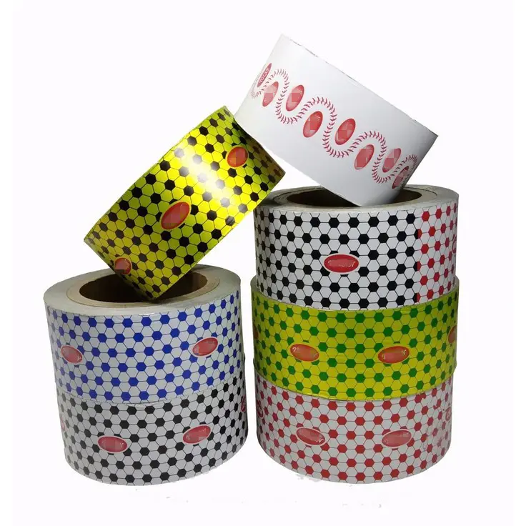 Wholesale Customised colors Printing Soccer Style Chocolate Aluminum Foil for 10 mic food wrapping