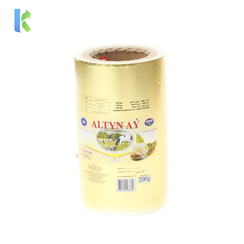 China Factory Price Custom Printing Logo Food Grade Butter Aluminum Foil Roll Packaging