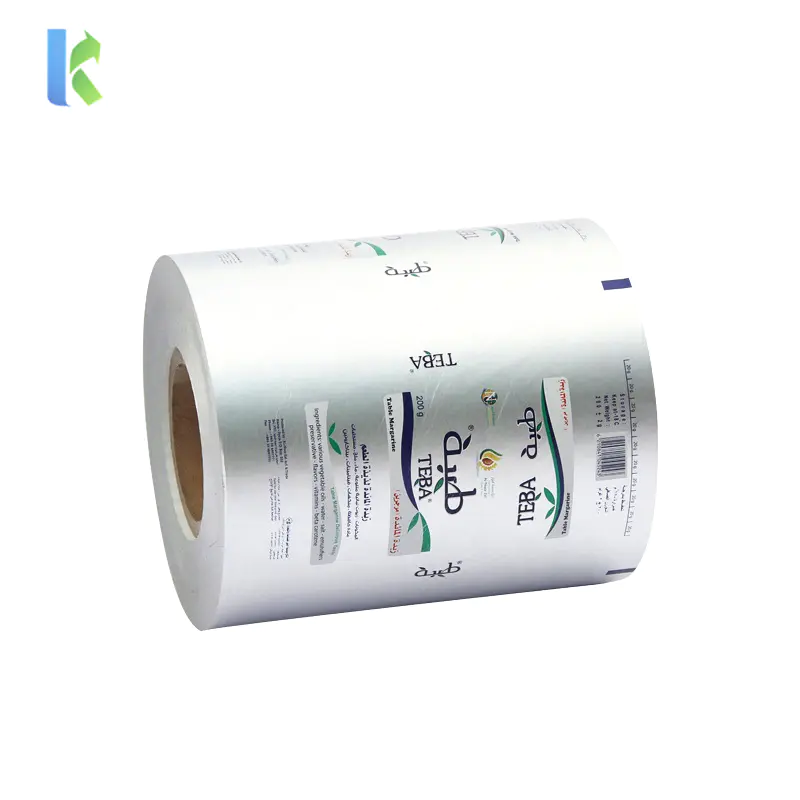 China Factory Price Custom Printing Logo Food Grade Butter Aluminum Foil Roll Packaging