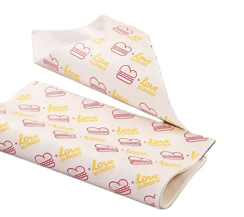 Printed food wrap sandwich paper burger wrapping paper