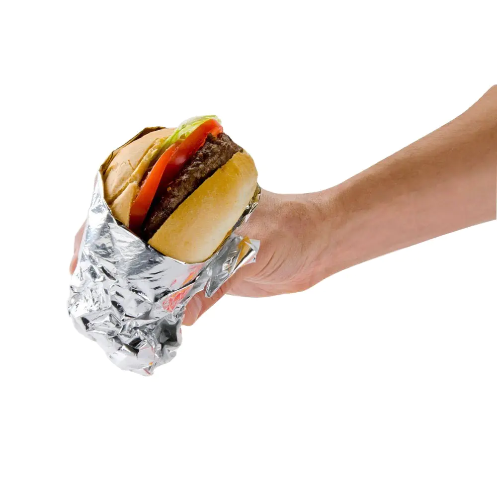 Aluminium foil paper for fast food wrapping
