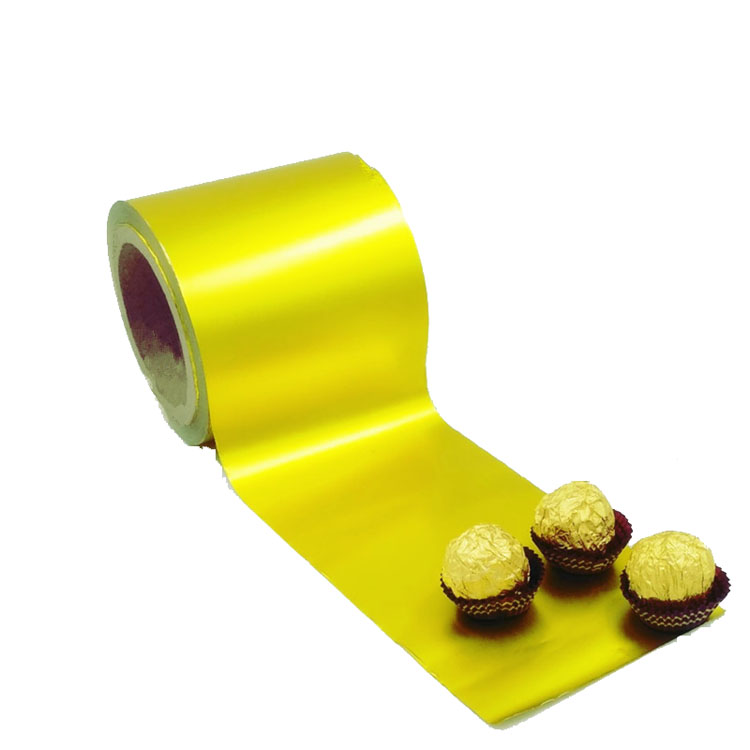 Gold Aluminum Chocolate Foil Wrapping Roll, Aluminum Foil for Chocolate  Wrapping-Kolysen