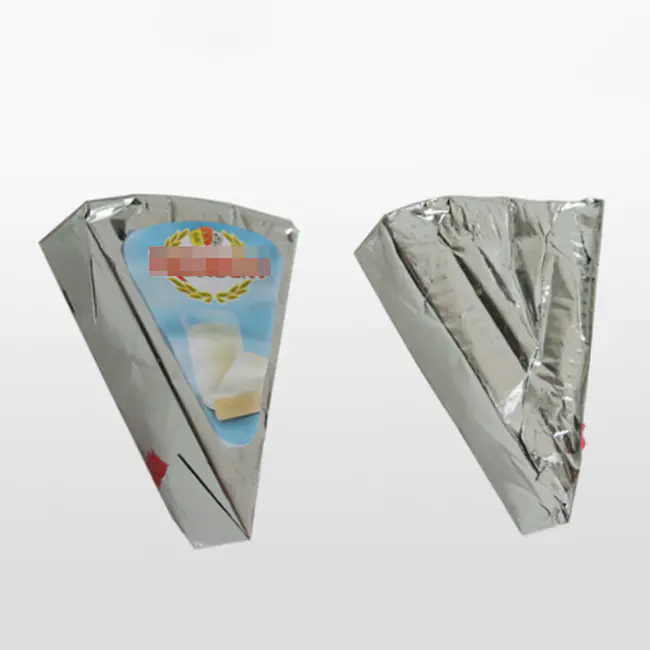 Glossy heat seal foil for cheese packing