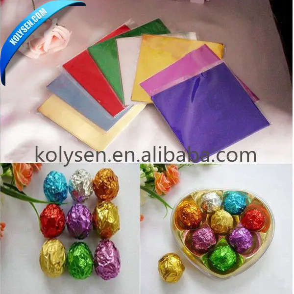 aluminum foil chocolate wrapping paper
