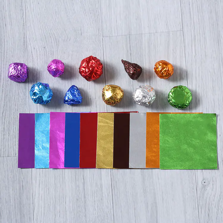 Custom aluminum foil for chocolate wrapper