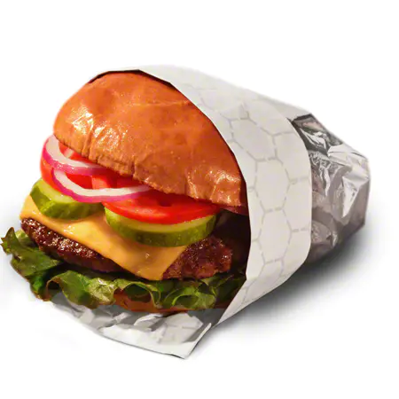hoja de papel para envolver hamburguesas