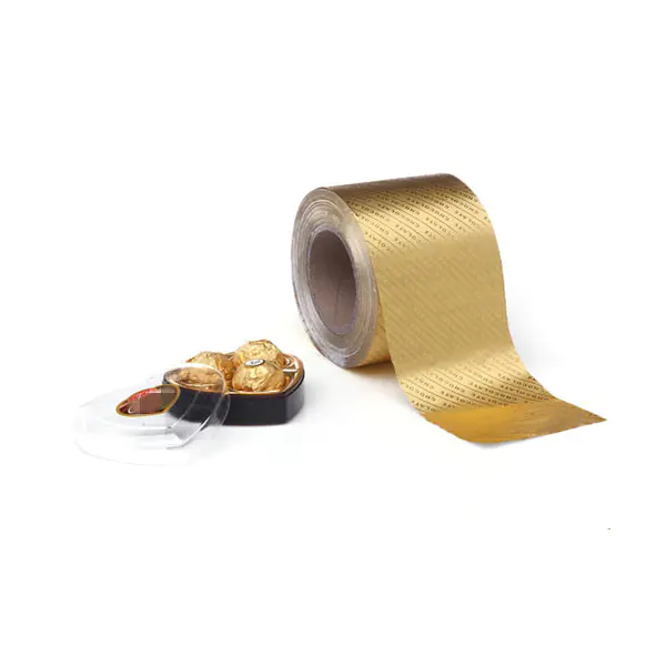 Gold Aluminum Chocolate Foil Wrapping Roll, Aluminum Foil for Chocolate Wrapping