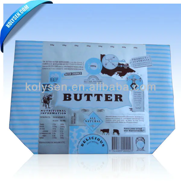 Roll type foil laminated paper with PE for butter packing
