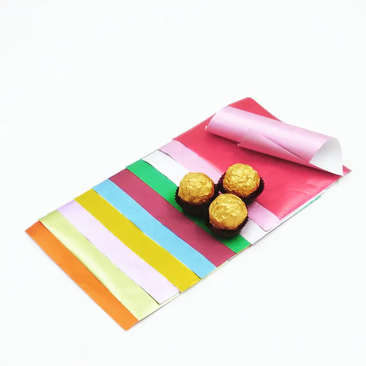 Food grade colored aluminum foil chocolate wrapping paper