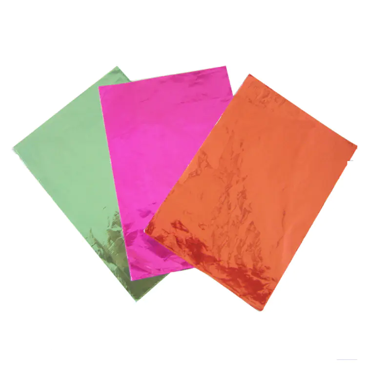Overall coloured chocolate candy pure aluminum foil wrap